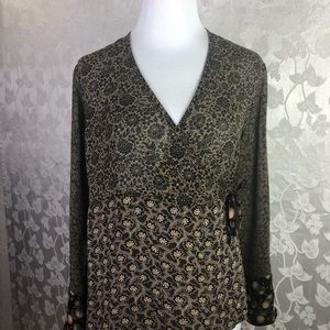 J. Jill Top- Size 8 Petite. Semi-Sheer.